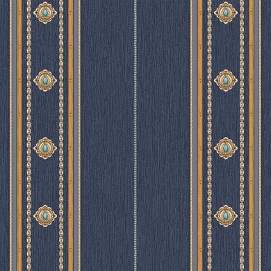 Вінілові шпалери на флізеліновій основі AdaWall Seyyah 1309-5 Синій Смуга