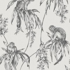 Виниловые обои на флизелиновой основе Graham & Brown Kabuki 106157, Серый, Англия