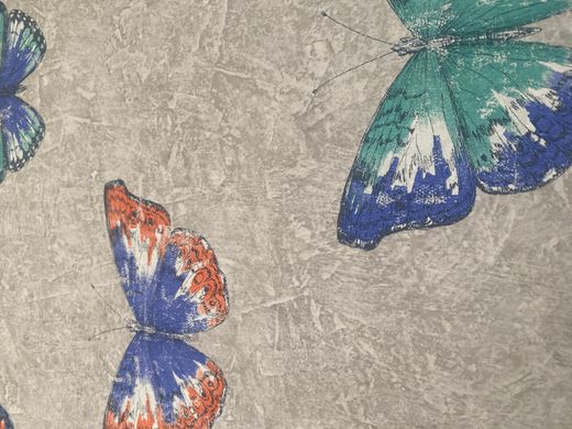 Вінілові шпалери на флізеліновій основі Caselio Street art SRE68214546 Сірий Метелики, Франція