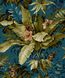 Вінілові шпалери на флізеліновій основі Grandeco Asperia A55801 Синій Квіти, Бельгія